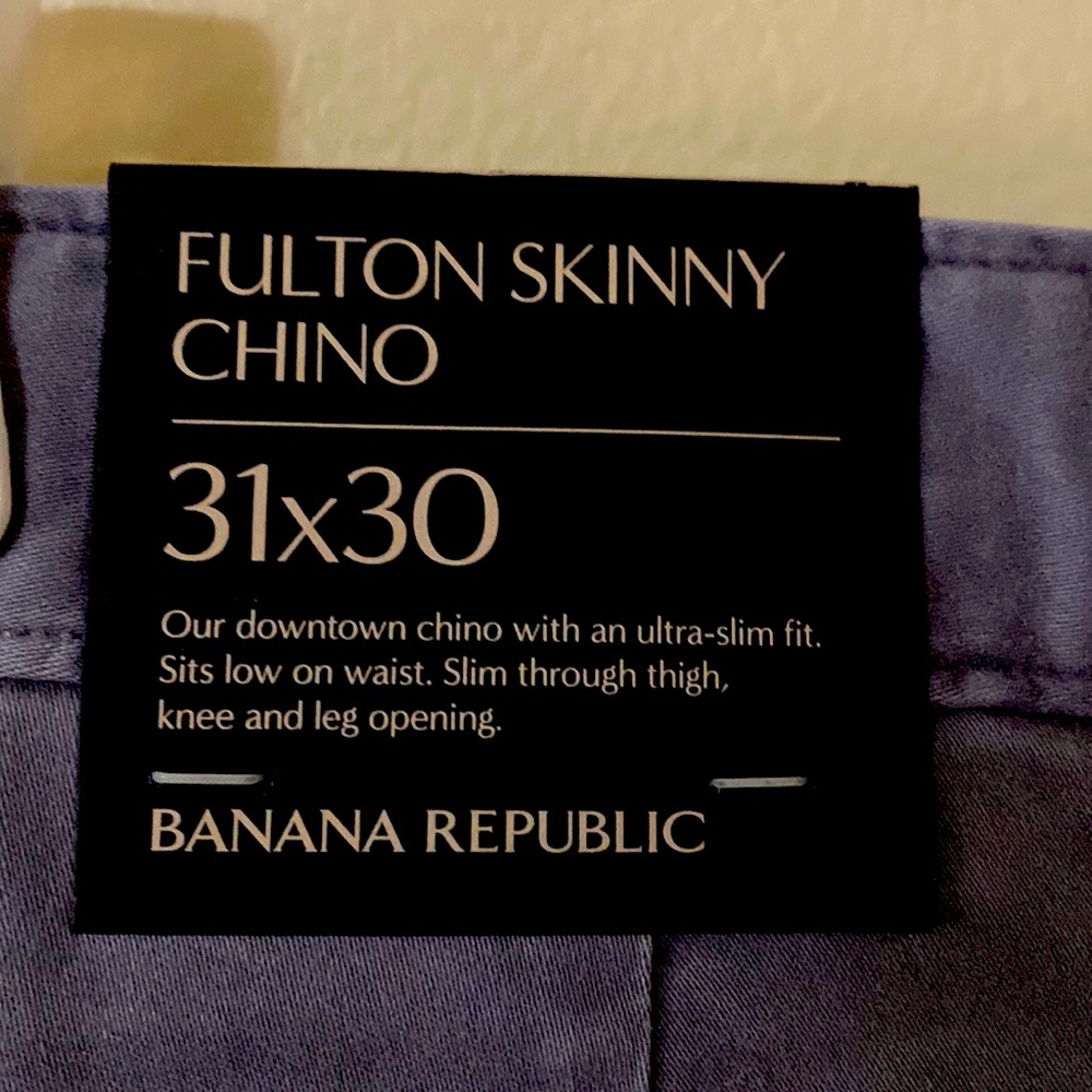 Dark grey chino dress pants from banana republic